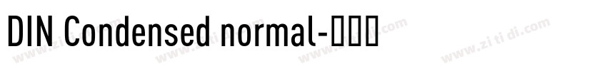 DIN Condensed normal字体转换
